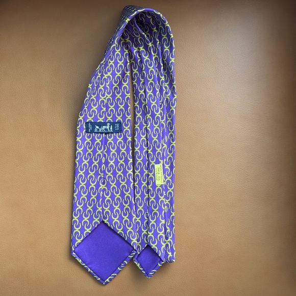 🥳HolidayOnlyOffer: 100% Silk HERMES Tie made in France - Picture 3 of 4